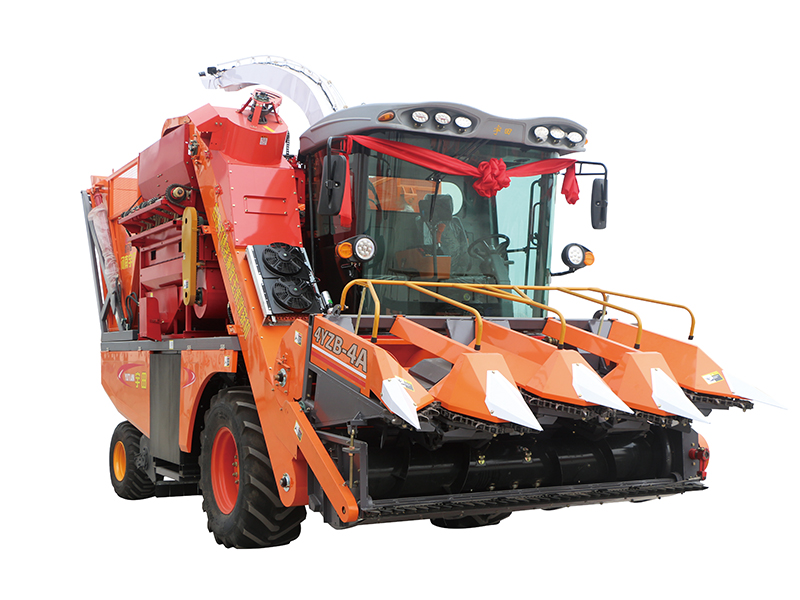 4YZB-4A自走式穗茎兼收玉米收获机