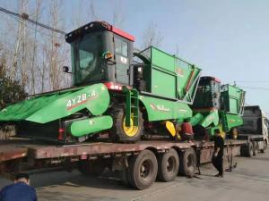 山东聊(liao)城客(ke)户订购的穗茎兼收玉米(mi)收获机已发货